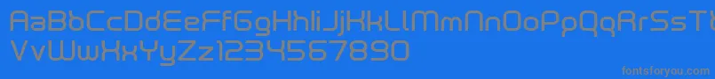 neutrond Font – Gray Fonts on Blue Background