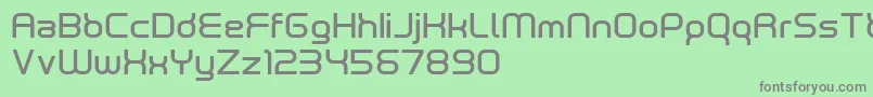 フォントneutrond – 緑の背景に灰色の文字