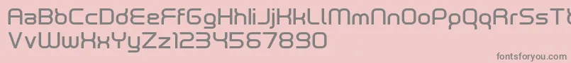 フォントneutrond – ピンクの背景に灰色の文字