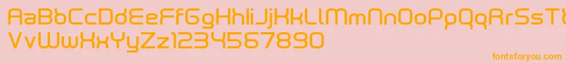 neutrond Font – Orange Fonts on Pink Background