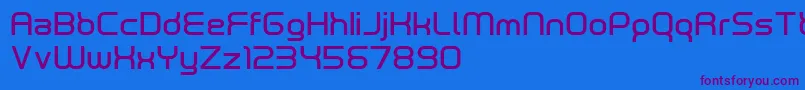 neutrond Font – Purple Fonts on Blue Background