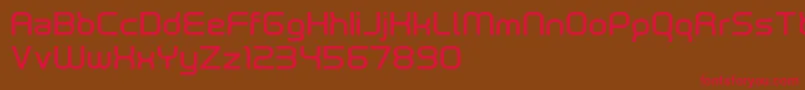 neutrond Font – Red Fonts on Brown Background