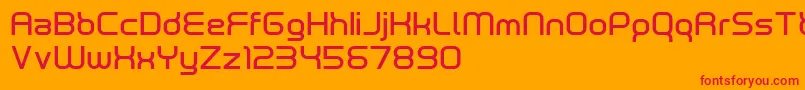 Шрифт neutrond – красные шрифты на оранжевом фоне