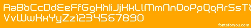フォントneutrond – オレンジの背景に白い文字