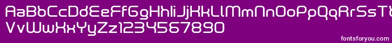 neutrond-Schriftart – Weiße Schriften auf violettem Hintergrund