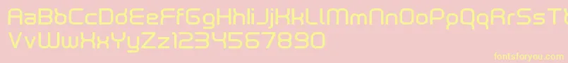 neutrond Font – Yellow Fonts on Pink Background