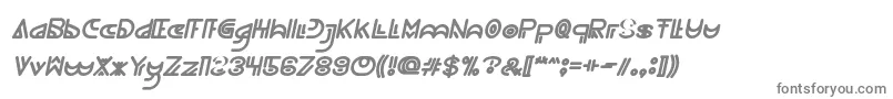 フォントNEVER ENDING MAZE Bold Italic – 白い背景に灰色の文字