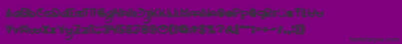 NEVER ENDING MAZE Bold Font – Black Fonts on Purple Background