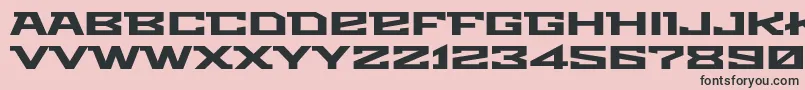 Metro Font – Black Fonts on Pink Background