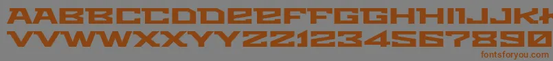 Metro Font – Brown Fonts on Gray Background