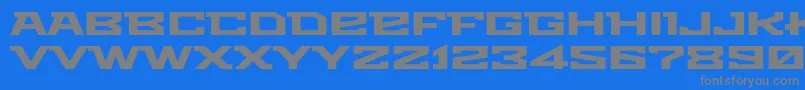Metro Font – Gray Fonts on Blue Background