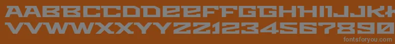Metro Font – Gray Fonts on Brown Background