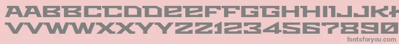 Metro Font – Gray Fonts on Pink Background