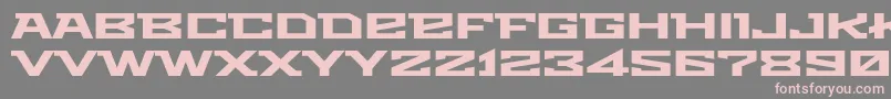 Metro Font – Pink Fonts on Gray Background