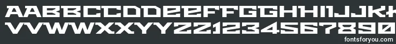 Metro Font – White Fonts on Black Background