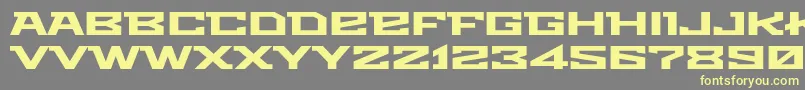 Metro Font – Yellow Fonts on Gray Background