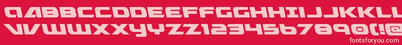 Graymalkinleft Font – Pink Fonts on Red Background