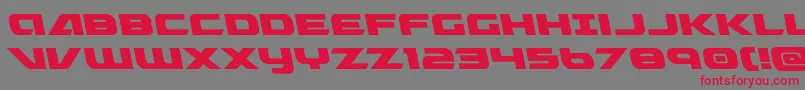 Graymalkinleft Font – Red Fonts on Gray Background