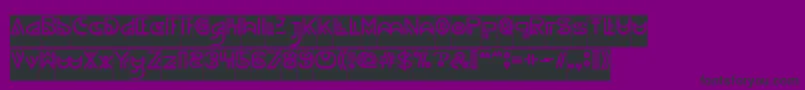 NEVER ENDING MAZE Inverse Font – Black Fonts on Purple Background