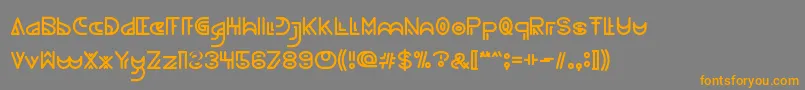 Weitere Informationen zur NEVER ENDING MAZE Light-Schriftart NEVER ENDING MAZE Light-Schriftart – Orangefarbene Schriften auf grauem Hintergrund