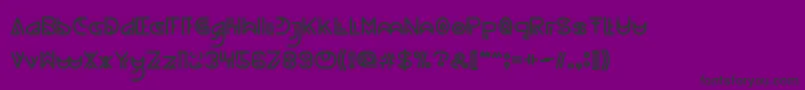 NEVER ENDING MAZE Font – Black Fonts on Purple Background