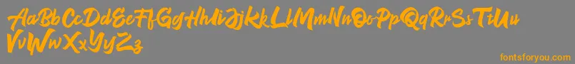 Police NeverEnding Free Version – polices orange sur fond gris