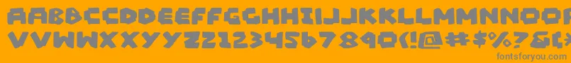 Mad3 Font – Gray Fonts on Orange Background