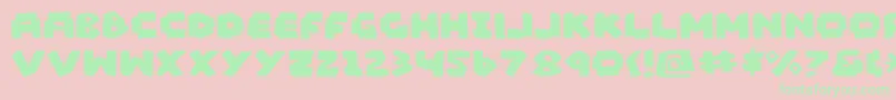 Mad3 Font – Green Fonts on Pink Background