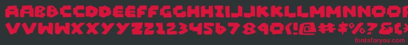 Mad3 Font – Red Fonts on Black Background