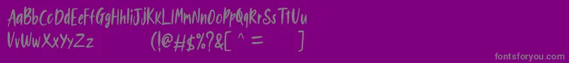 Weitere Informationen zur New Bartons Demo-Schriftart New Bartons Demo-Schriftart – Graue Schriften auf violettem Hintergrund