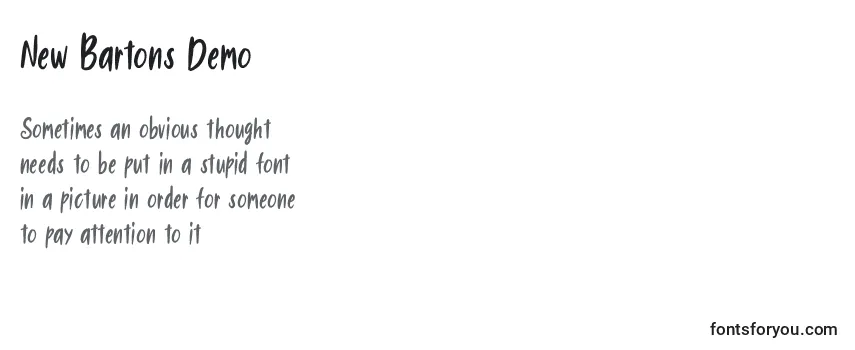 Schriftart New Bartons Demo (135513)