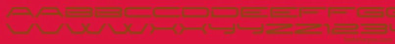 new brilliant-fontti – ruskeat fontit punaisella taustalla