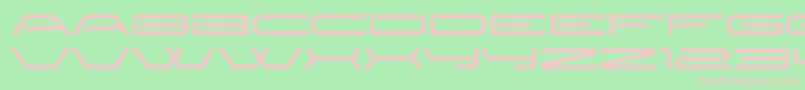 フォントnew brilliant – 緑の背景にピンクのフォント