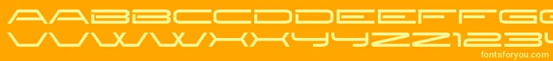 new brilliant Font – Yellow Fonts on Orange Background