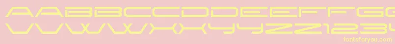 new brilliant-fontti – keltaiset fontit vaaleanpunaisella taustalla