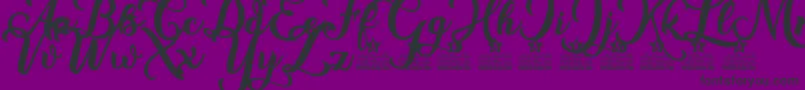 New Era Personal Use-Schriftart – Schwarze Schriften auf violettem Hintergrund