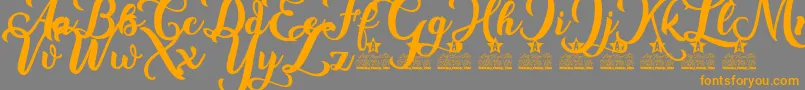 New Era Personal Use Font – Orange Fonts on Gray Background