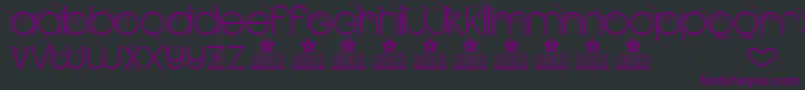 NEW GARDEN TWO PERSONAL USE Font – Purple Fonts on Black Background