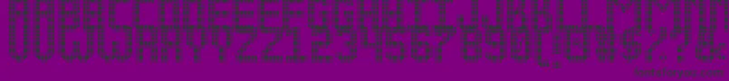 フォントNEW LED DISPLAY ST – 紫の背景に黒い文字