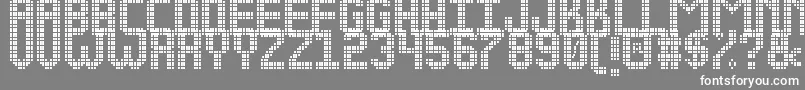 フォントNEW LED DISPLAY ST – 灰色の背景に白い文字