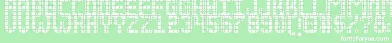 フォントNEW LED DISPLAY ST – 緑の背景に白い文字