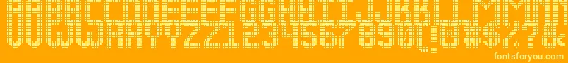 fuente NEW LED DISPLAY ST – Fuentes Amarillas Sobre Fondo Naranja
