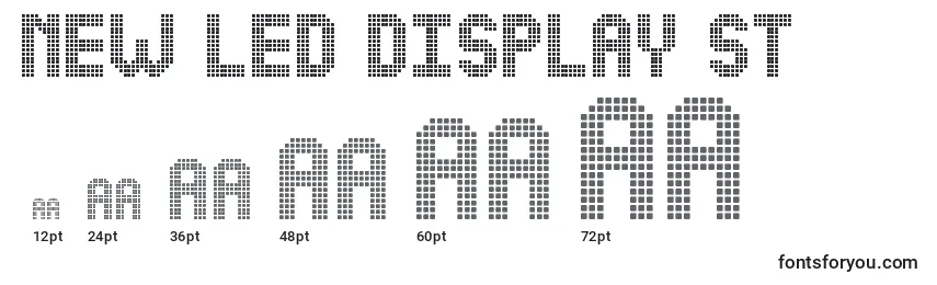 NEW LED DISPLAY ST Font Sizes