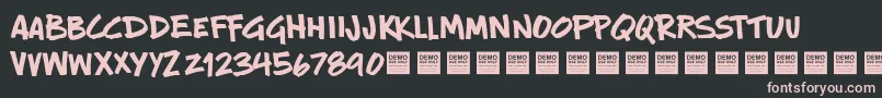 New Rules   Demo Font – Pink Fonts on Black Background