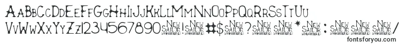 Шрифт New Sailor – эродированные шрифты