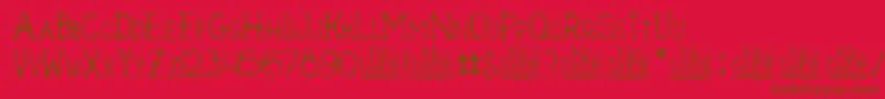 Шрифт New Sailor – коричневые шрифты на красном фоне