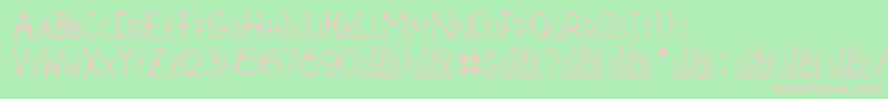 New Sailor Font – Pink Fonts on Green Background