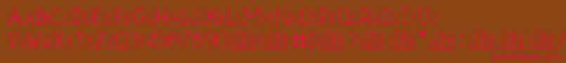 New Sailor Font – Red Fonts on Brown Background