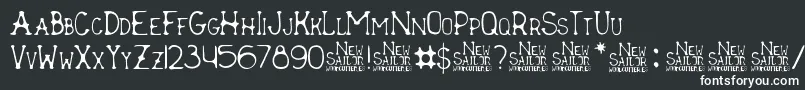 New Sailor Font – White Fonts