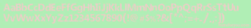 New Society Font – Pink Fonts on Green Background